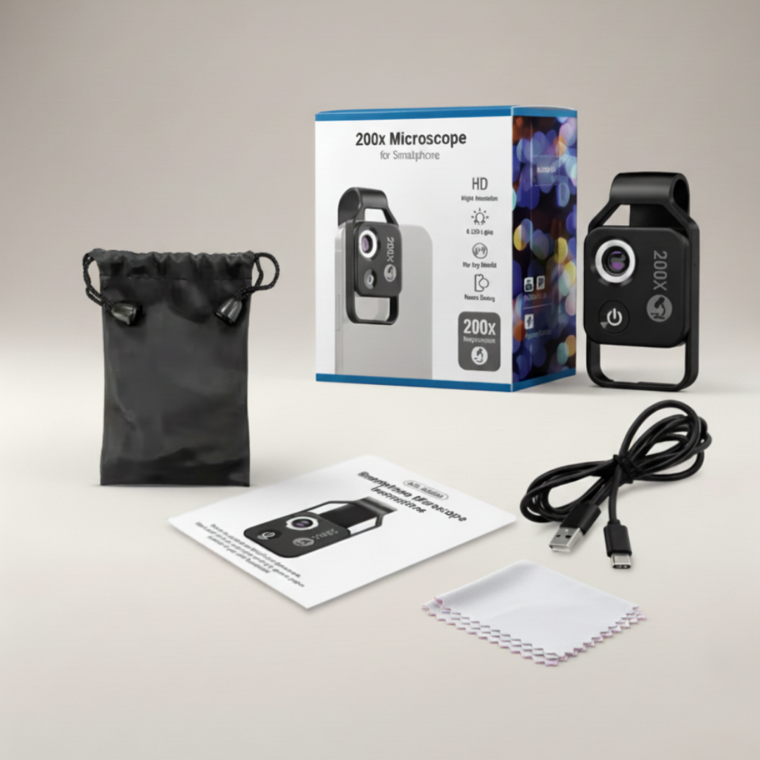 Lente de microscopio para teléfono